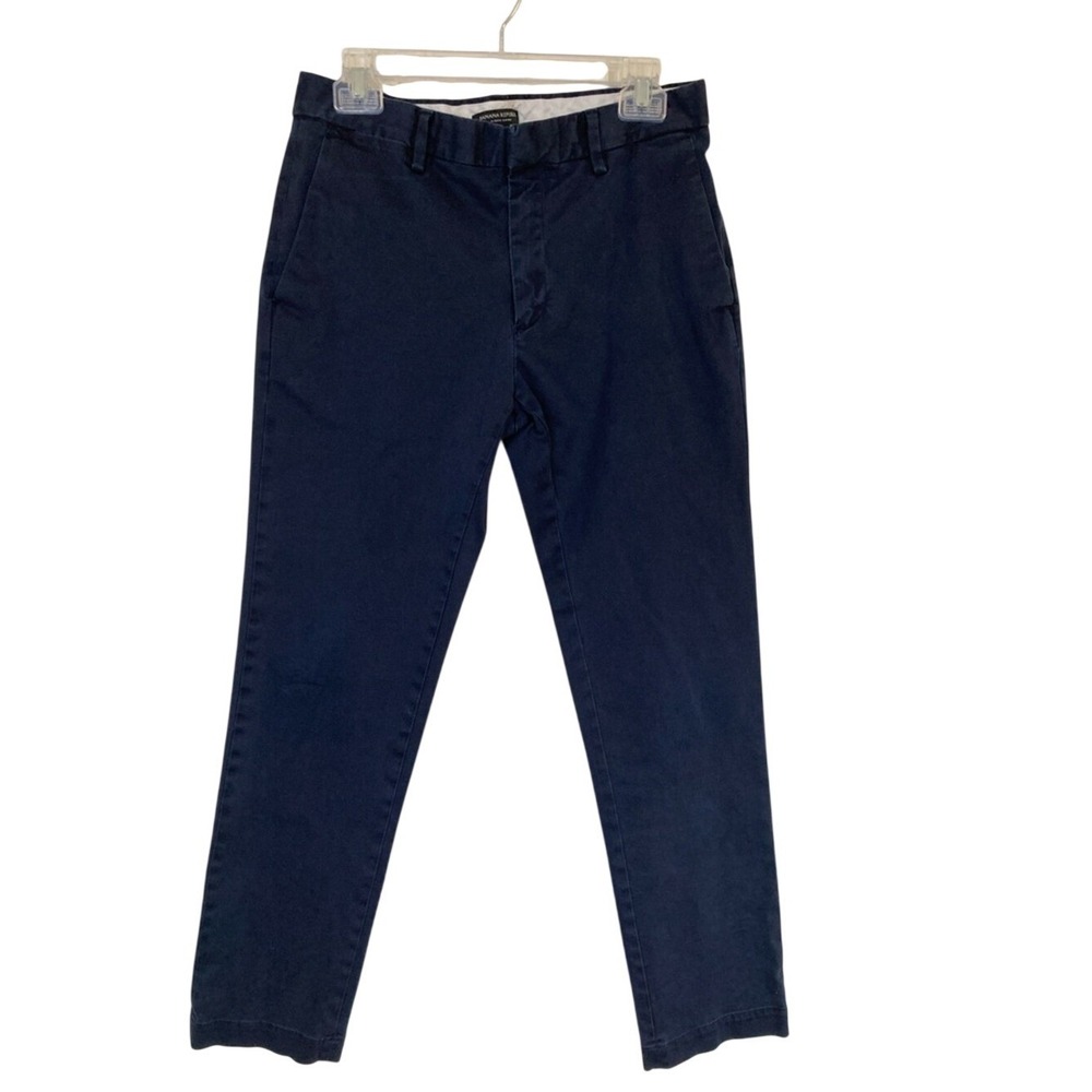 Banana Republic Men's Chino Pants Navy Cotton Twill ADIEN CHINO 31x32 Classic